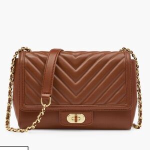 Talbots Quilted Napa Leather Shoulder Bag